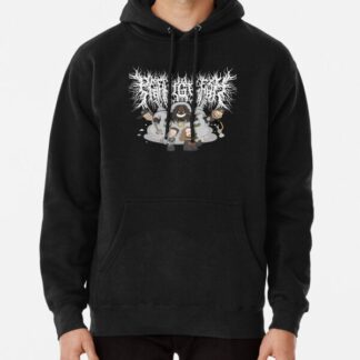 Peeling Flesh Design Pullover Hoodie